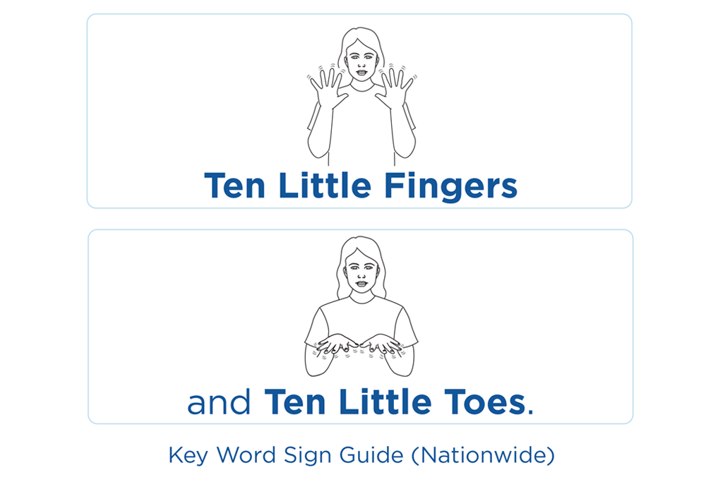 Ten Little Fingers and Ten Little Toes - Sign Guide | Key Word Sign ...