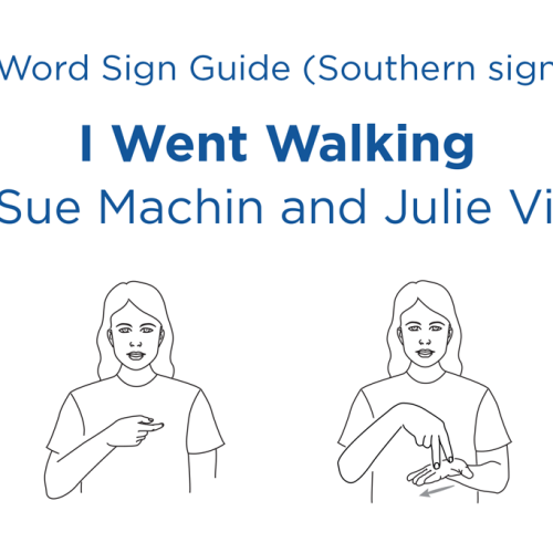 I Went Walking Sign Guide Southern