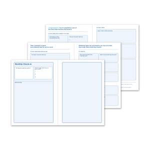 Key Word Sign Weekly Planner Internal pages preview